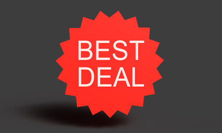 Best deal text font red pink orange color banner poster object sale advertisement marketing shopping sale best deal banner discount offer promotion best deal saving buy sell store retail best dealの写真素材