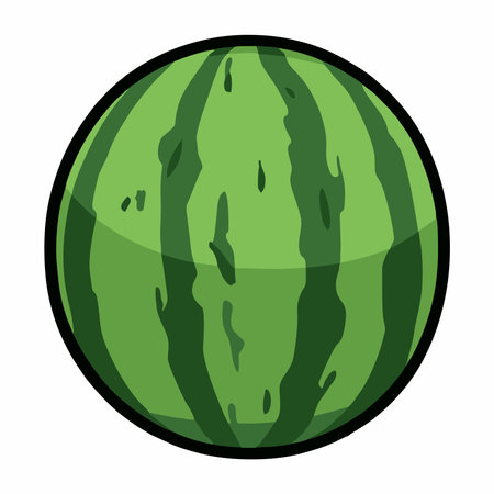 Illustration of fresh watermelonのイラスト素材