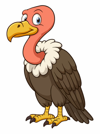 Cartoon illustration of a vultureのイラスト素材