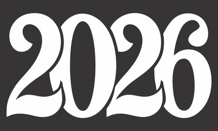 2026 year template design vector illustration