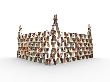 Karta House Model in 3dの写真素材