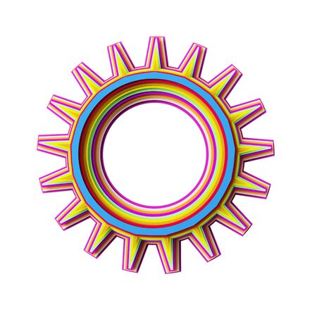 Illustration of a gear wheelの写真素材