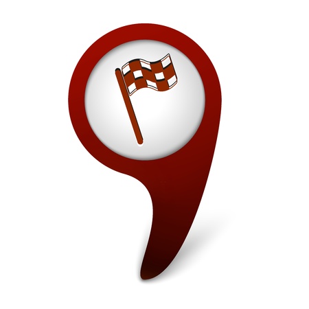 vector finish iconのイラスト素材