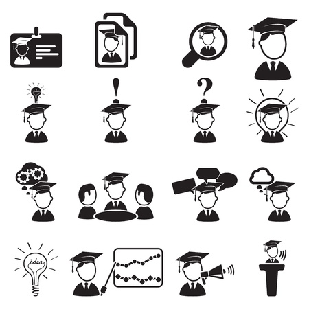 education icons setのイラスト素材