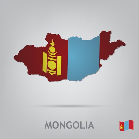 The flag of the country in the form of bordersのイラスト素材