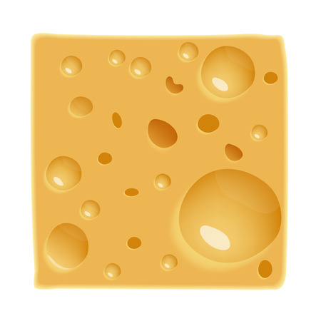 vector tasty cheese background texture with holeのイラスト素材