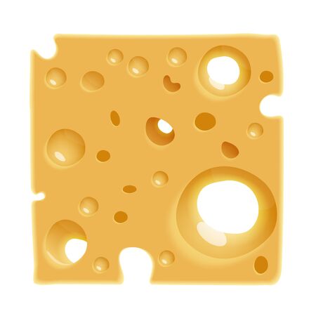 vector tasty cheese background texture with holeのイラスト素材