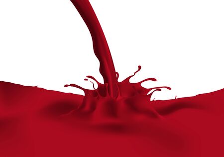 spray, splash and stream juice. Vector illustrationのイラスト素材