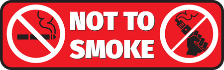 no vaping no smoking placard not to smokeのイラスト素材