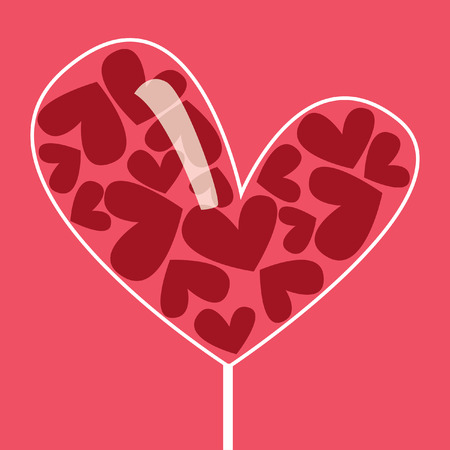 candy-hearts.valentine's cardのイラスト素材