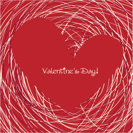 sweet valentine cardのイラスト素材