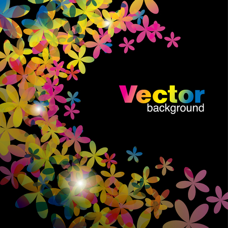 abstract flower  backgroundのイラスト素材