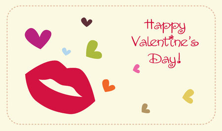 valentine's card vectorのイラスト素材