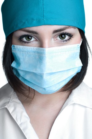 portrait of doctor isolatedの写真素材