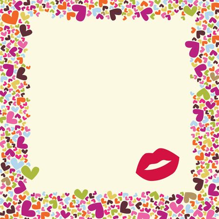 valentine's cardの写真素材