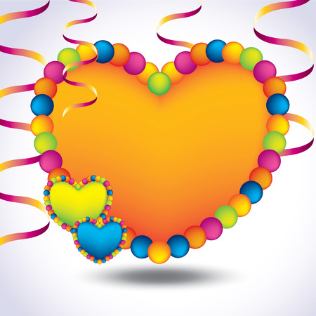 beautiful valentine's vector cardのイラスト素材