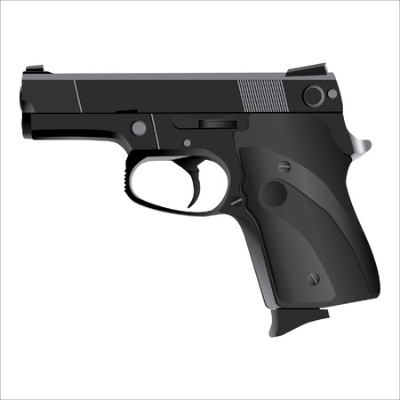 handgun, Pistol vectorのイラスト素材