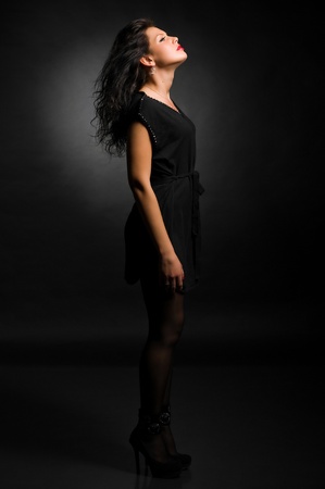 art fashion photo of young womanの写真素材