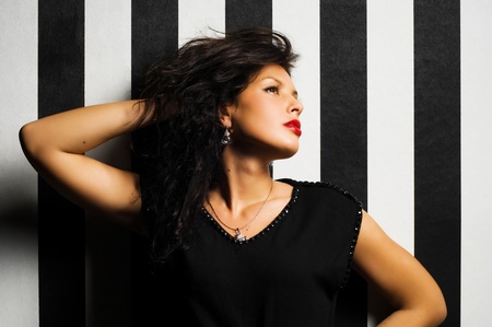 art fashion photo of young woman