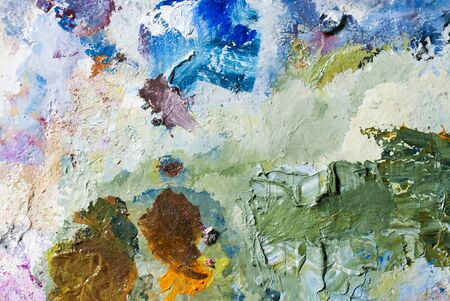 abstract painted texture on canvasの写真素材