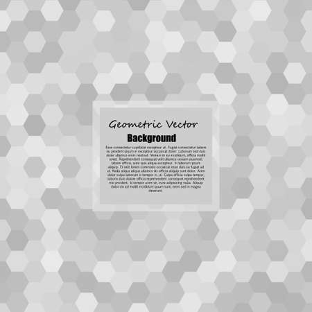 Abstract geometric background with hexagons.のイラスト素材