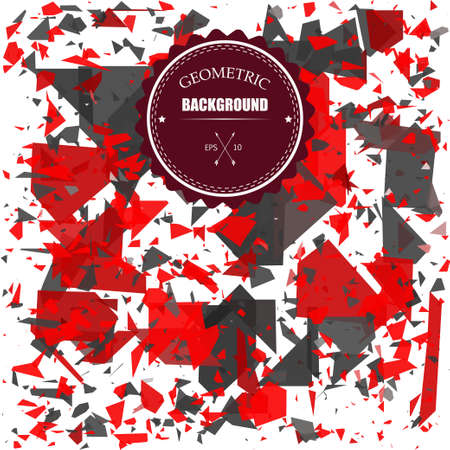 Triangle geometric detonate background. Vector Illustration のイラスト素材