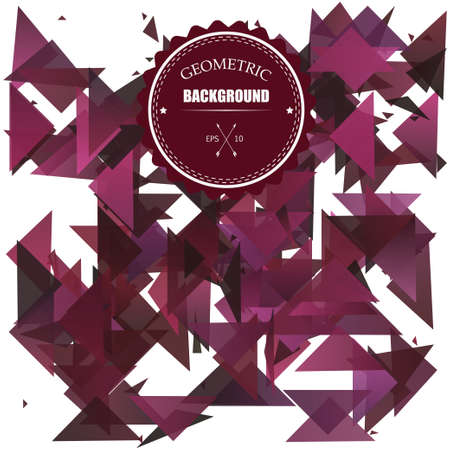 Triangle geometric detonate background. Vector Illustration のイラスト素材
