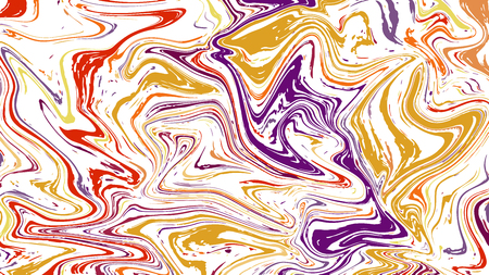 Natural pink marble imitation seamless pattern. Trendy backdrop with peach pink and grey acrylic drips on white background. Paint waves and vortexes stone texture.のイラスト素材