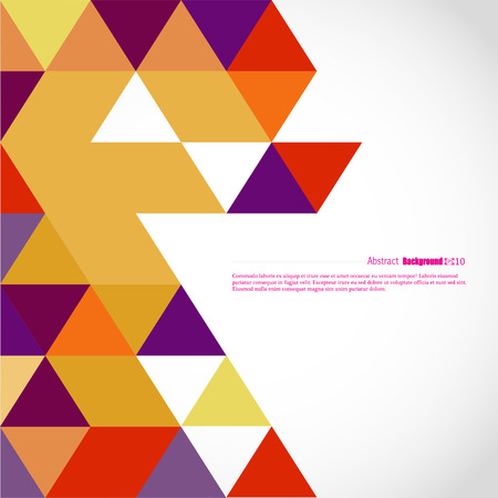 Brand-new triangle template. Shining geometric sample. Repeating theme with triangular shapes. Texture for your design.のイラスト素材