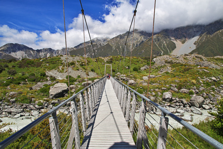 National park Mount Cook, New Zealandの写真素材