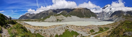 National park Mount Cook, New Zealandの写真素材