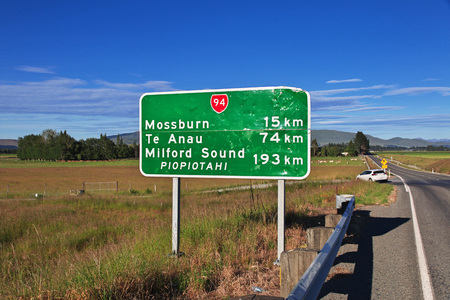 Nature of South island, New Zealand
