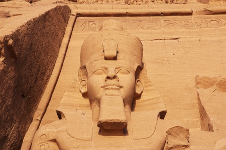 Temple in Abu Simbel, Egyptの写真素材
