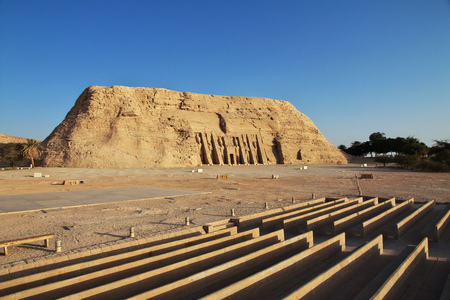 Temple in Abu Simbel, Egyptの写真素材