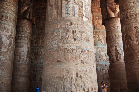 Ancient temple Hathor in Dendera, Egypt