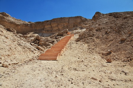 Tombs of the pharaohs in Amarna on the banks of the Nile, Egyptの写真素材