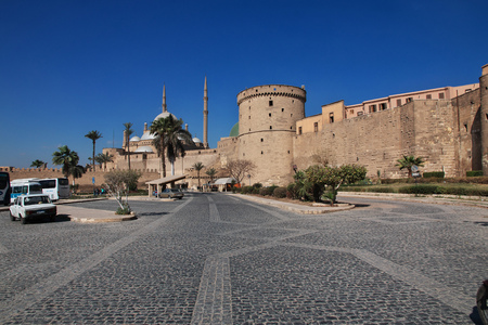 The ancient citadel in Cairo center, Egypt