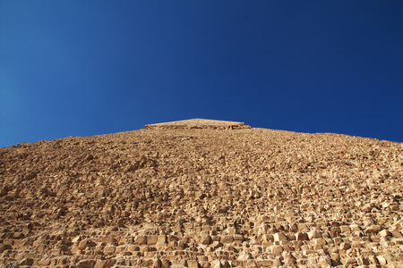 Great pyramids of ancient Egypt in Giza, Cairo