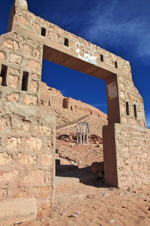 Castle in the Sahara desert in the heart of Africaの写真素材