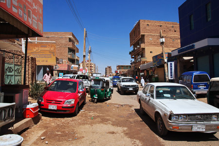 Khartoum, Sudan - 18 Feb 2017. Market in Khartoum, Sudanのeditorial素材