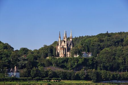 Rhine Valley in west Germanyの写真素材