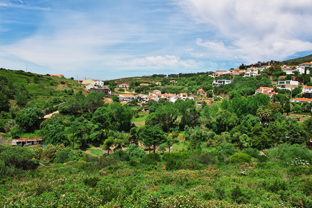 The view on village of Portugalの写真素材