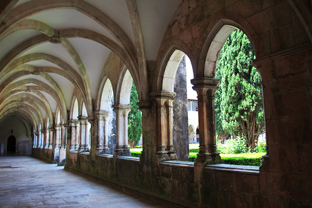 Ancient Dominican monastery in Batalha, Portugalの写真素材
