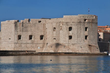 Castle in Dubrovnik city on the Adriatic sea, Croatiaの写真素材