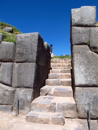 fortress in Cusco, Inca Empire, Peruの写真素材