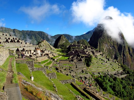 Machu Picchu is capital of the Inca Empire in the Andes mountainsの写真素材