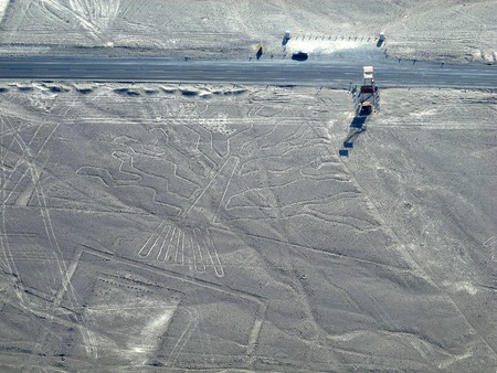 The Nazca lines in Peru, South Americaの写真素材
