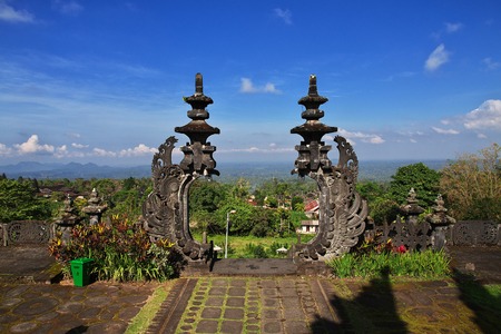 Pura Besakih Temple on Bali island, Indonesiaの写真素材