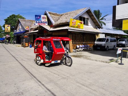 Boracay, Philippines - 06 Mar 2012. The village on Boracay island, Philippines