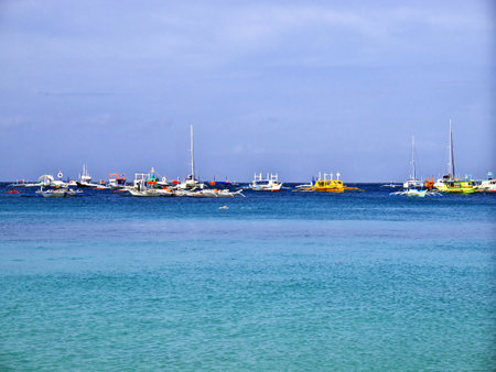 Boracay, Philippines - 04 Mar 2012. The beach on Boracay island, Philippinesのeditorial素材